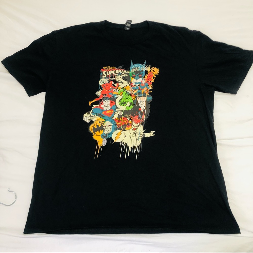 DC Comics Shirt Black Size XL Lightweight